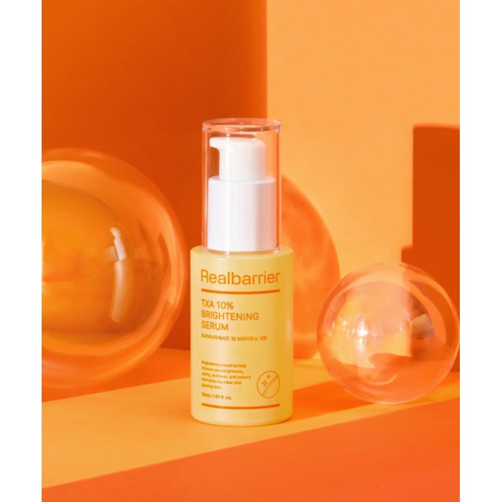 Real Barrier Tranexamic Acid 10  Brightening Serum 30ml+cera Moisture Barrier Sun Cream 50ml