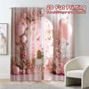 Flat Printing Curtains Without Rod Blush Bliss Popular Curtain Durable Polyester Art Deco Festive Set Of 2 Made
