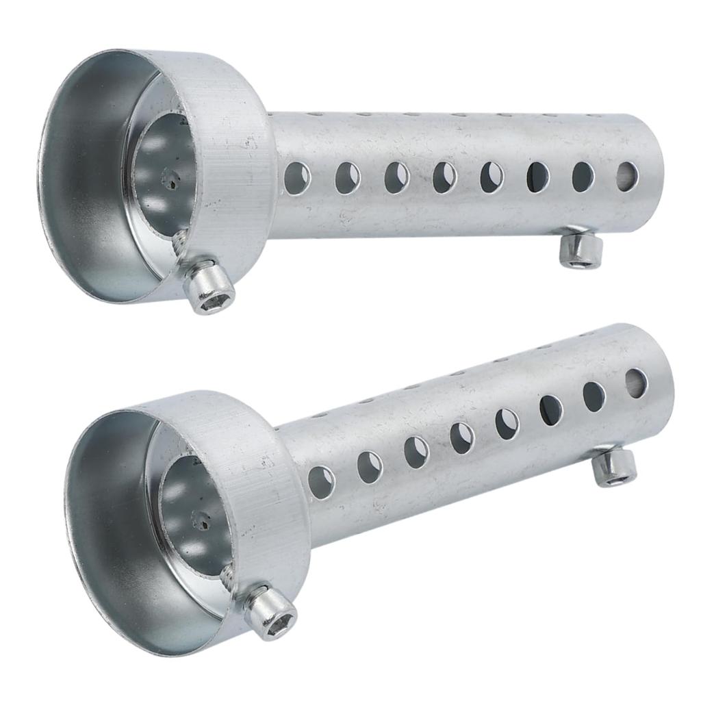 SES H.I.S Motorcycle Muffler, Silencer, Set of 2, Long, 5.5 Inches (140 Mm), Mounting