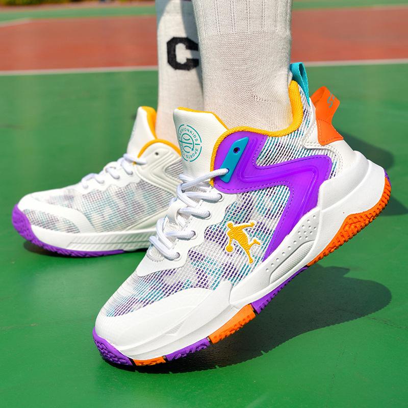 Boys basketball shoes medium and large children non-slip breathable classmates boys sports shoes elementary school children boys sports shoes