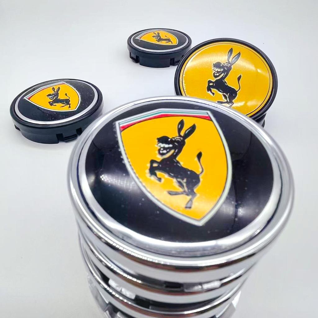 4pcs High Quality 64mm Car Wheel Hub Cover Center Caps for 56mm Donkey Logo Racing Styling Badge Emblem Accessories