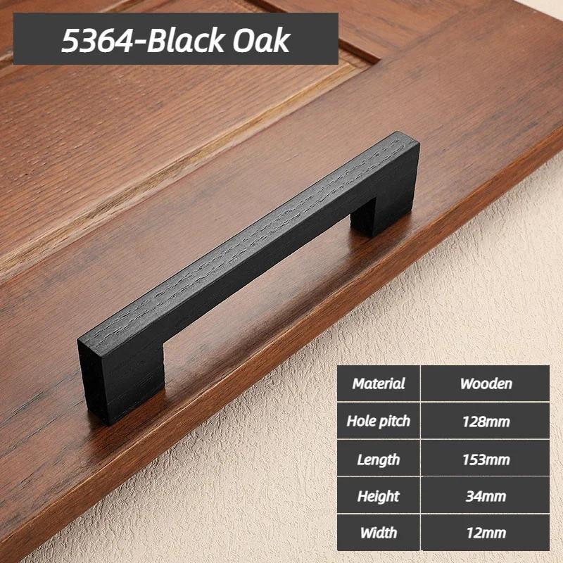 Wooden Cabinet Door Handle Cupboard Door Knob and Handle Kitchen Cabinet Knobs Wardrobe Door Handles for Furniture Hardware