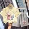 Cute Cartoon Set for Summer Children's Fashion Two-piece Set