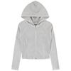 Women Ribbed Zip Up Hoodie Nbmdg2w322