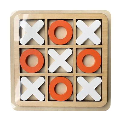 Joc de masă din lemn Xo jucărie Tablă de interacțiune din lemn șah copii joc puzzle jucării educaționale