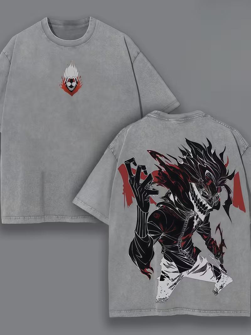 

Ayase Momo Print Tshirt Anime Dandadan Clothing Men Women Short Sleeve Tshirts Retro Washed T Shirt Harajuku Male Cotton Tops S