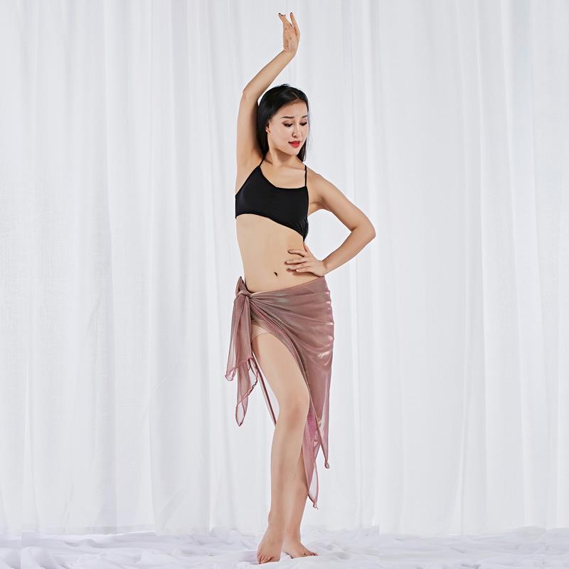 Eye-Catching Textured Belly Dance Shawl with Waist Chain - Flowy Hip Scarf, Hot Selling