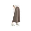 Anta Training Series Sports Simple Solid Color Loose Wide Leg Casual Shorts Women shorts Dark-Green 962527504-3