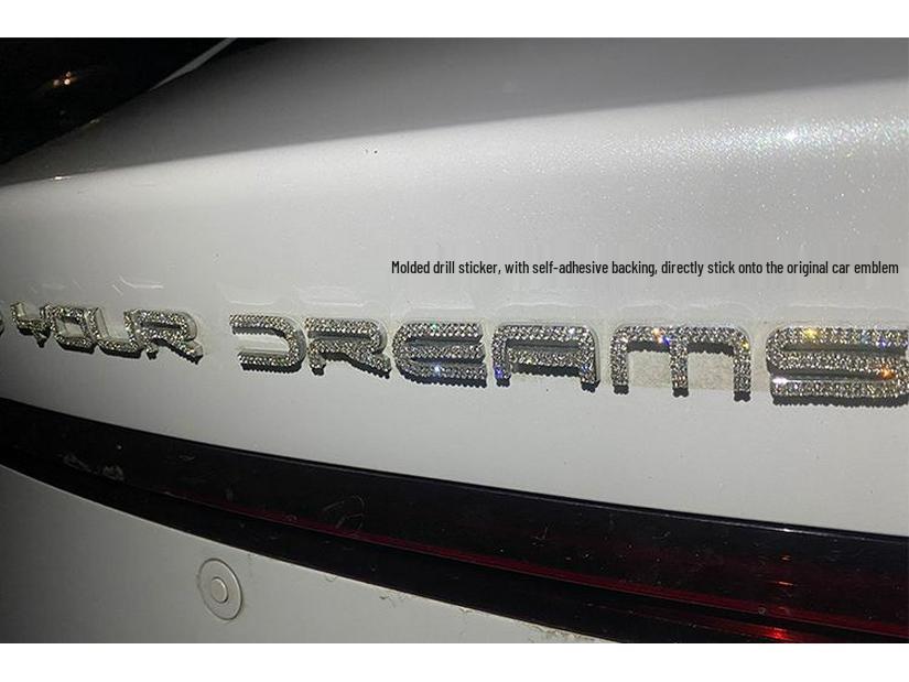 BYD Qin Yuan Dolphin Seal Destroyer Emblem Rhinestone Car Sticker