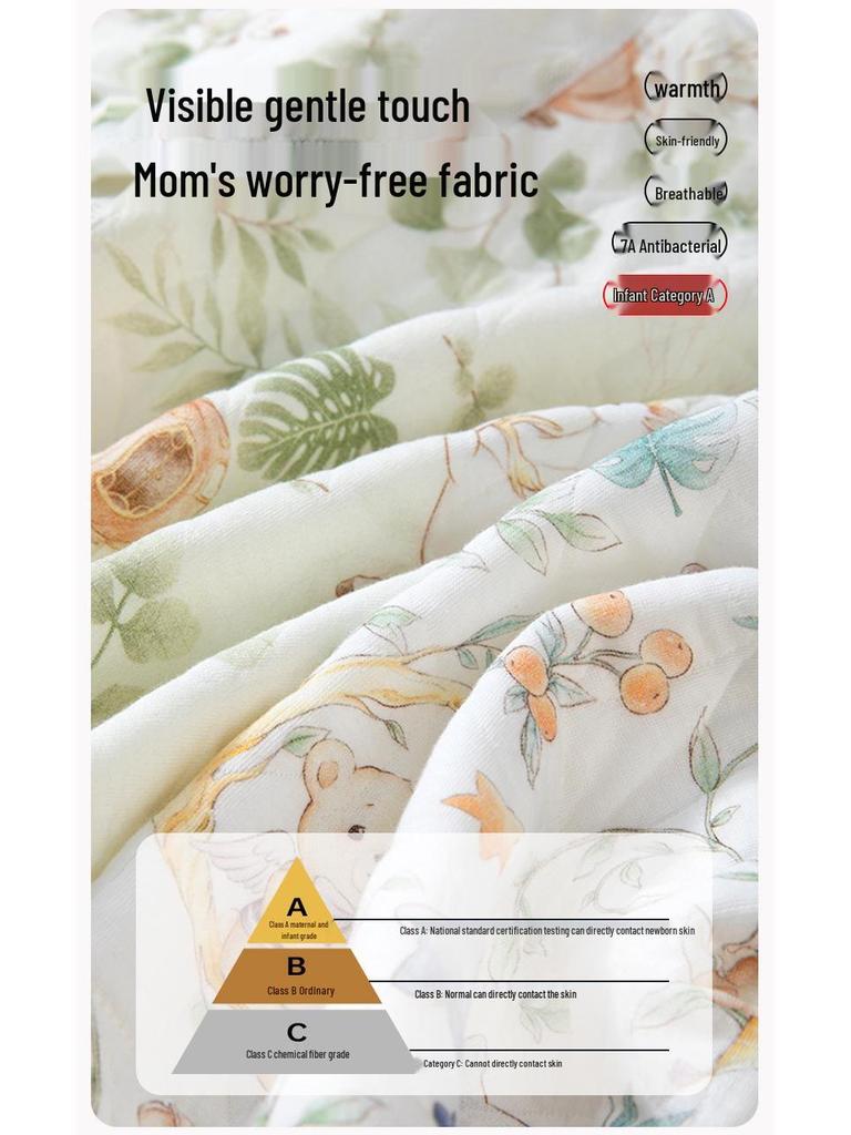 Infant & Toddler High-Waist Quilted Cotton Underwear Set - Unisex Autumn Warmth