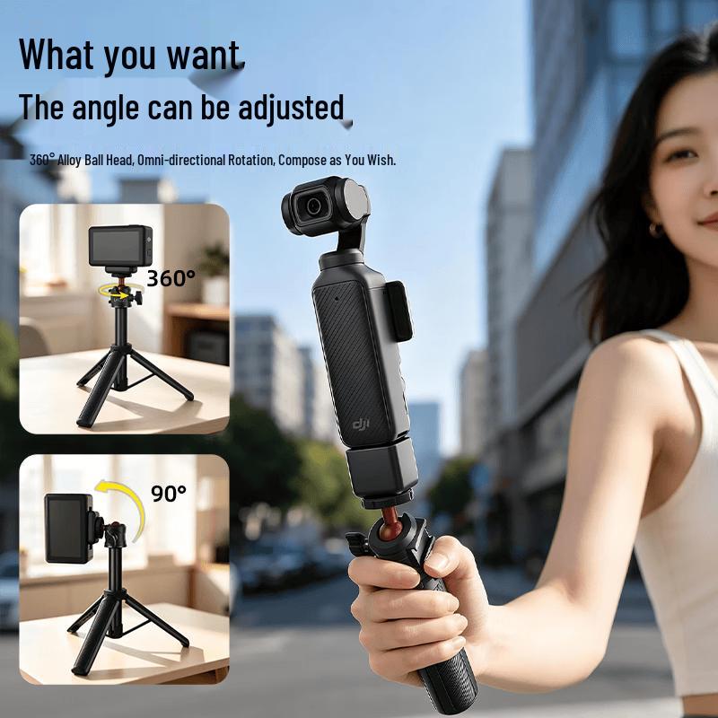 LATZZ Extendable Tripod Selfie Stick for DJI Pocket 3/4 & Insta360