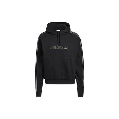 adidas Bluza z kapturem Originals Trefoil Stripe Męskie Góry Czarne H31284