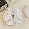 Early Spring 2025 Sea Salt Blue High-End Large Intestine Hair Tie - Brightens Skin, Lazy Style Hair Flower, New Accessory.