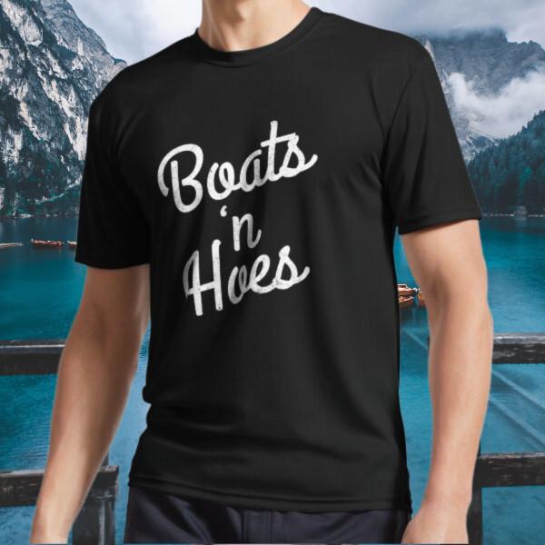 

New Shirt Boats N’ Hoes Logo Active T-Shirt Funny Size S to 5XL S