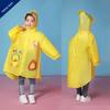 Children's Raincoat for Boys and Girls with Backpack Space, Double Placket, Large Brim, Rainproof, Outdoor Use, Student-Specific Rain Poncho for