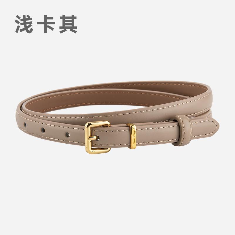 

Leather Fine Belt Women S Denim Pin Buckle Student Cowhide Belt Women S Belt 105cm