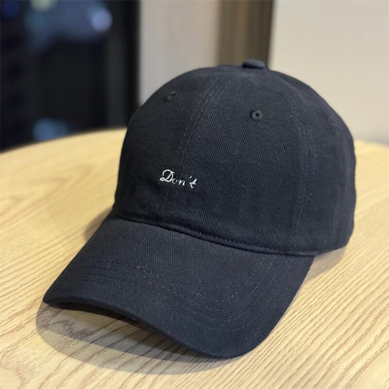 Autumn simple casual letter embroidery cap soft top baseball cap men and women daily travel visor tide