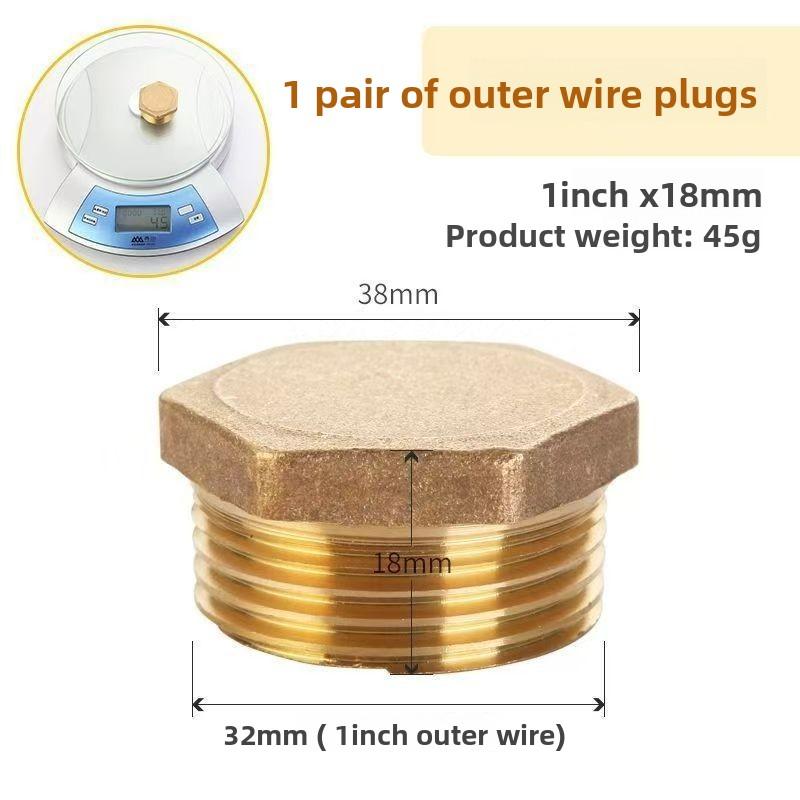 

G1 1/4 1/8 3/8 1/2 3/4 G2 BSP Внутрішня Різьба Латунна Труба Шестигранна Головка Латунна Заглушка Торцева Кришка Заглушка Сантехнічна Арматура З єднувач Адаптер Other