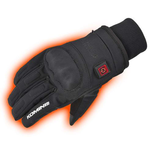 Komine Cycling Unisex Adult Motorcycle EK-216 12V Protect E-Gloves Black L