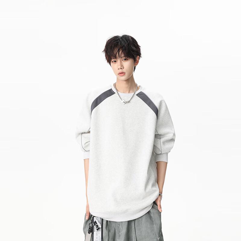 TOM ADAM American Fashion Striped Crewneck Sweatshirt