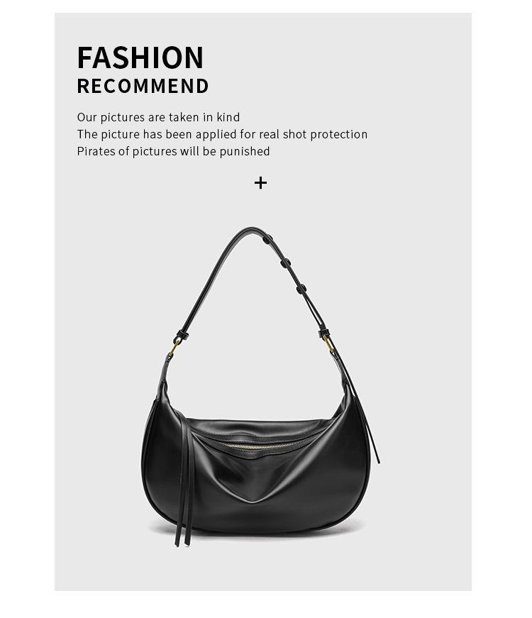 2025 Women's Versatile Crossbody Bag: New Fashion Texture, Niche Design, Underarm Dumpling Style
