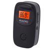 Portable FM Pocket Radio with Clip Digital Tuning LCD Display 3.5mm Earphone Stereo Sound Battery Operated Radio for