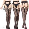 European & American Women's Mesh Jacquard Garter One-Piece Pantyhose