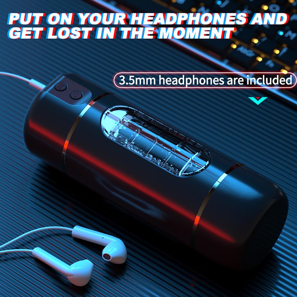 Male Automatic Masturbator Cup Pocket Vagina Pussy Powerful Vibration Voice Blowjob Machine Penis Real For Men Adult Pleasure