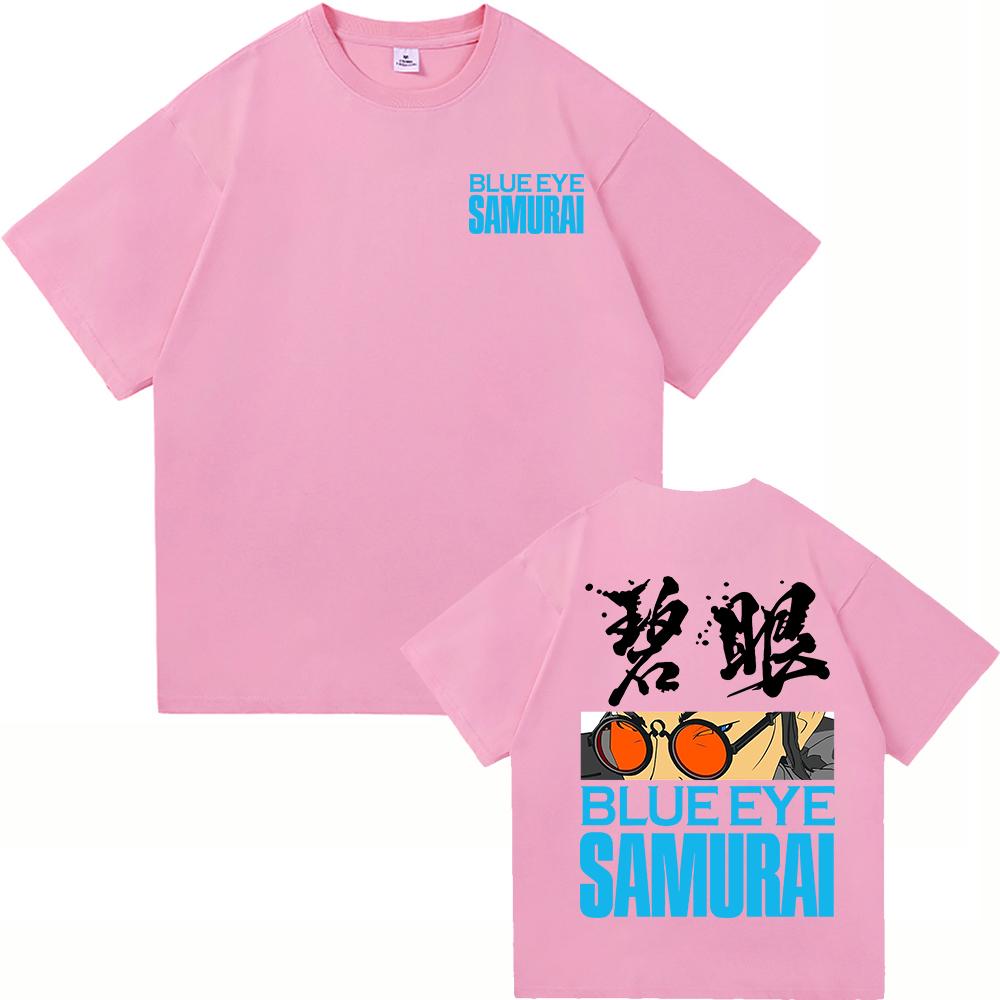 Blue Eye Samurai 2 T Shirts Fashion Men Harajuku Aesthetic Anime Mizu Tshirt Unisex High Quality Casual Cotton Tee Shirt Clothes