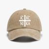IC XC NIKA Orthodox Christian Cross Washed Denim  Baseball Cap fashion Adjustable Dad Hat Casual Unisex sun hats