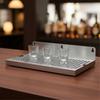 Modern Wall Mounted Nonrust Steel Draining Tray for Pubs and Kitchens with Delicate Design and Efficient Water Flows