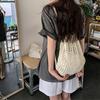Fashi Women Hollow Woven Shoulder Bags Large Capacity Crochet Bag Knitting Handbags Eco Female Shopping Tote