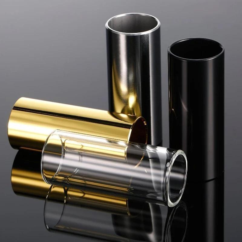 1Pc 60MM Guitar Slide Bar Stainless Steel Metal/Acrylic Finger Slides For Guitar Ukulele String Instruments Guitar Accessories