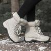 2025 Women's Mid-Calf Snow Boots with Fleece Lining, Thickened Cotton, Plus Sizes Available