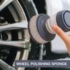 Wheel Polishing Sponge Car Paint And Tire Waxing Tool Contour Sponge Applicator Tire Accessories Brush Cleaning Auto V3H4