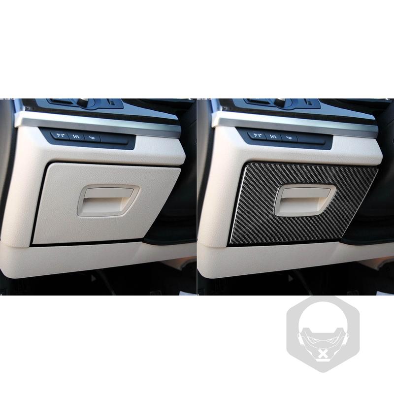 Carbon Fiber Car Accessories Driver Storage Interior Trim Cover Soft Sticker For BMW 7 Series F01 730li 740li 750li 2009-2014