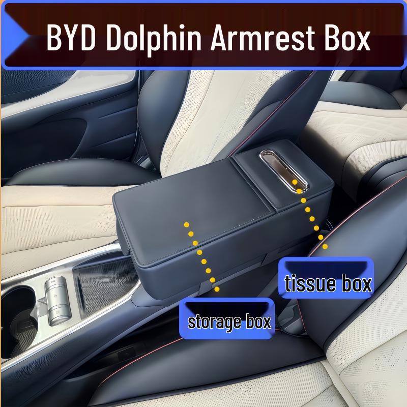 BYD Seagull Dolphin Armrest Box Cover Protective Pad & Organizer
