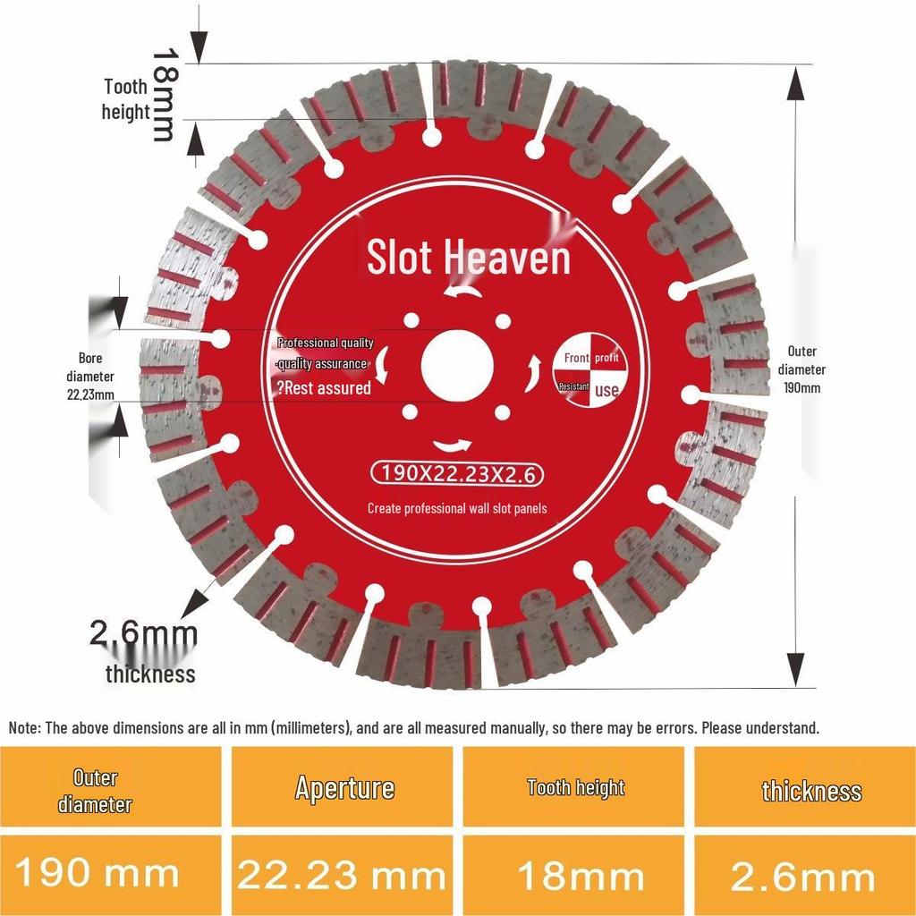 Grooving Diamond Saw Blade - Large Sharp Head for Precision Cutting