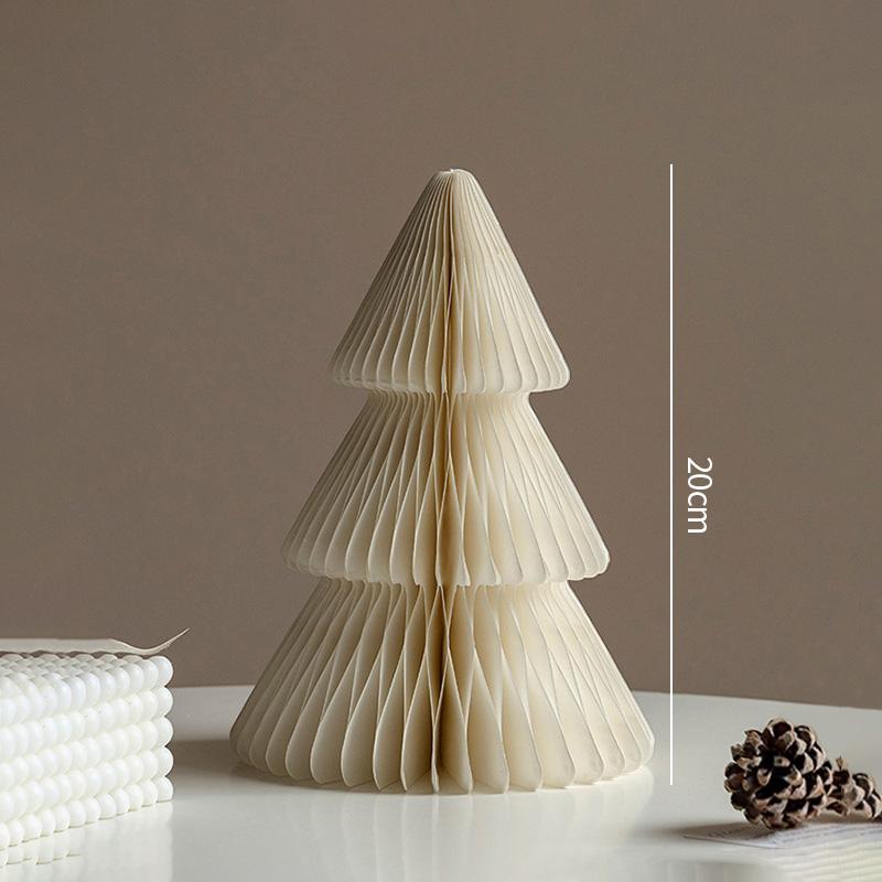 Papierowa Choinka Plaster Miodu 3D Święty Mikołaj Kula Plaster Miodu Dekoracja Stołu Ozdoby na Biurko Dekoracje na Przyjęcie Bożonarodzeniowe