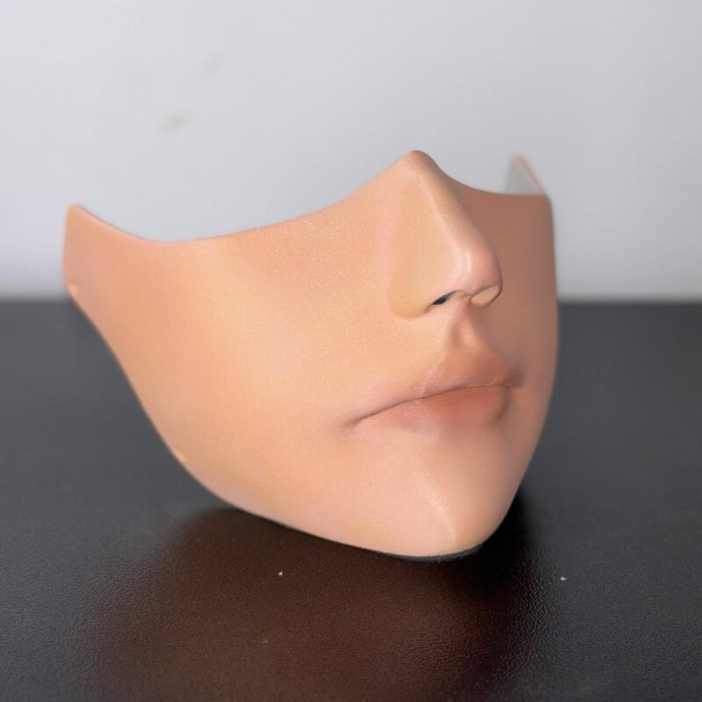 Hand-Painted Half Face Mask Retro Hanfu Mask Atmosphere Cosplay Mask Party