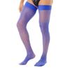 Bas cuissardes transparents pour homme, brillants, extensibles, couleur unie, chaussettes fines pour une mode audacieuse