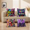 80S 90s Disco Glitter Party Cushion Cover Inches Farmhouse Decor Home Throw Pillow Covers for Couch Decorations