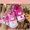Strawberry Silicone Cute Rabbit Night Light And Alarm Keychain For Accessories Fun