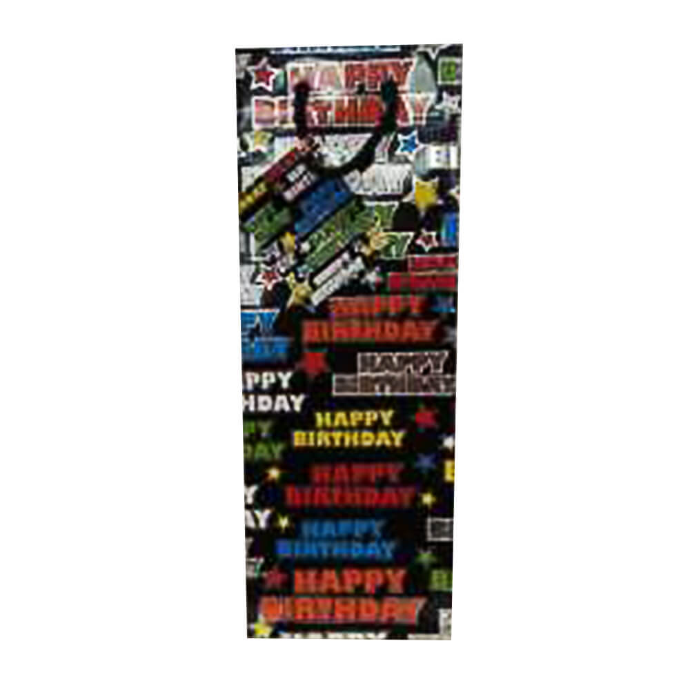 Ozcorp Happy Birthday Flaschen-Geschenktasche schwarz