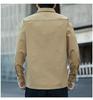 Men's Korean Style Long Sleeve Cotton Shirt - Loose Fit Casual Jacket Top for Spring & Autumn