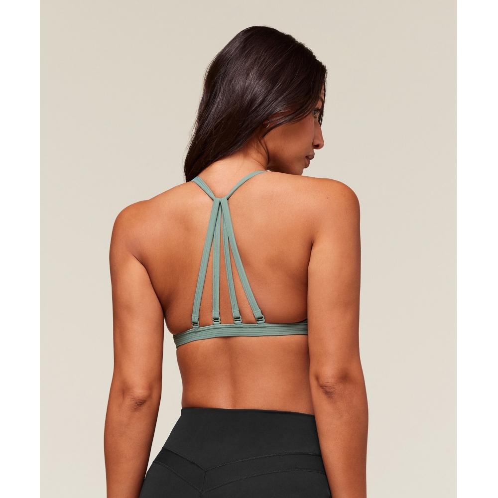 Gymshark Ribbed Minimal Sports Bra Celeste Blue B4b2v Udbp