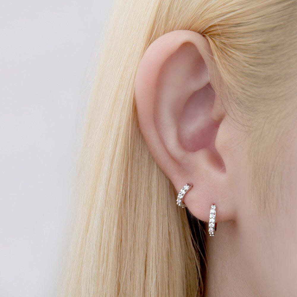 [Merry-Grin] 1+1 Cubic Ring Piercing Summer Ring (Choose 1 of 3 types) (Single Side Sold)