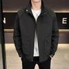 Men'S Jacket Spring And Autumn New Stand-Up Collar Jacket Tooling Top Trendy High-End Flight Jacket