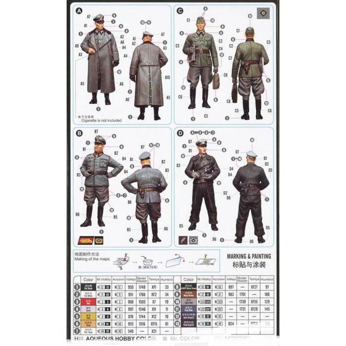 Figurine - HOBBY BOSS - German Officer - 1/35 - Gris - Pour Adultes 15+