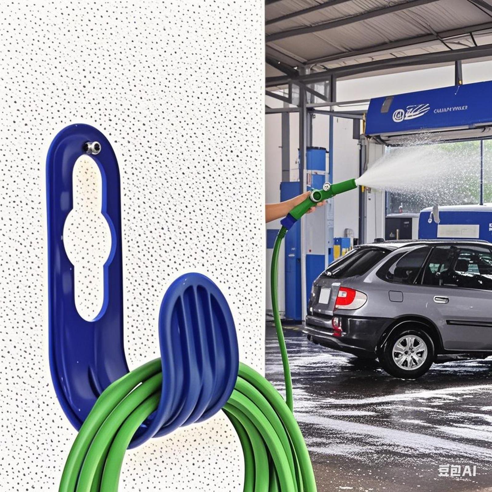 Wall-Mounted Garden Telescopic Hose Rack, Outdoor Faucet Hook for Home One Size